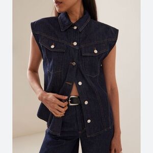 Agolde Dark Indigo Evan Denim Vest